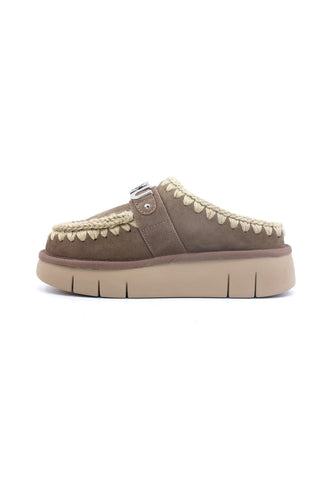 MOU Bounce Ciabatta Pelo Donna Grey MU.FW531001A - Sandrini Calzature e Abbigliamento