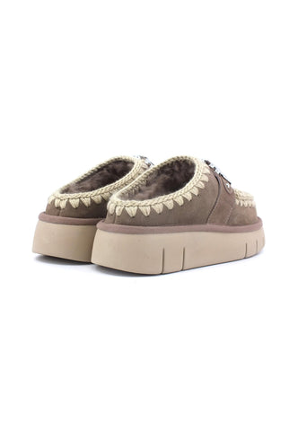 MOU Bounce Ciabatta Pelo Donna Grey MU.FW531001A - Sandrini Calzature e Abbigliamento