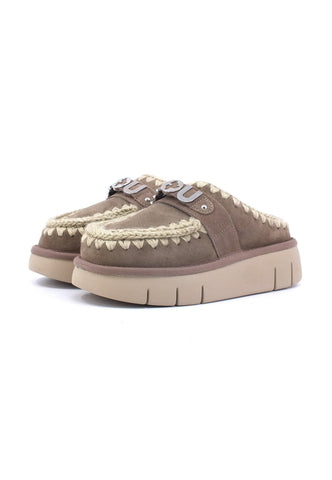 MOU Bounce Ciabatta Pelo Donna Grey MU.FW531001A - Sandrini Calzature e Abbigliamento