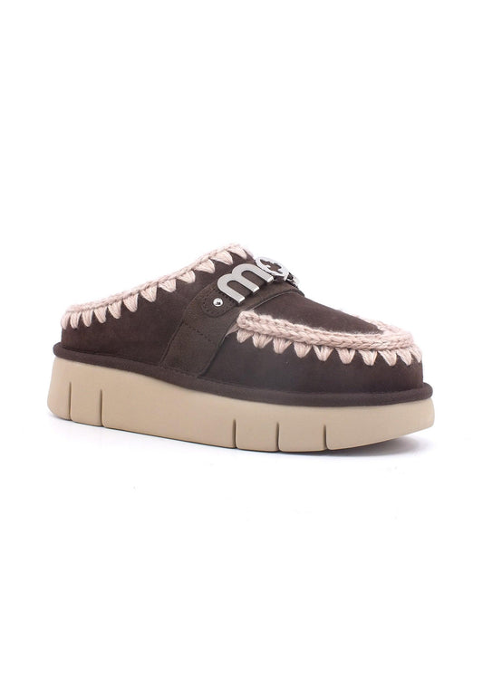 MOU Bounce Ciabatta Pelo Donna Mocha MU.FW531001A - Sandrini Calzature e Abbigliamento