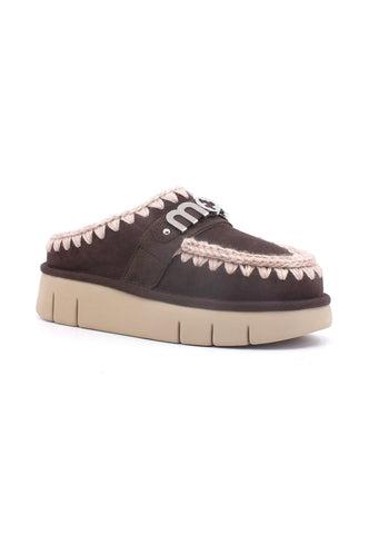 MOU Bounce Ciabatta Pelo Donna Mocha MU.FW531001A - Sandrini Calzature e Abbigliamento