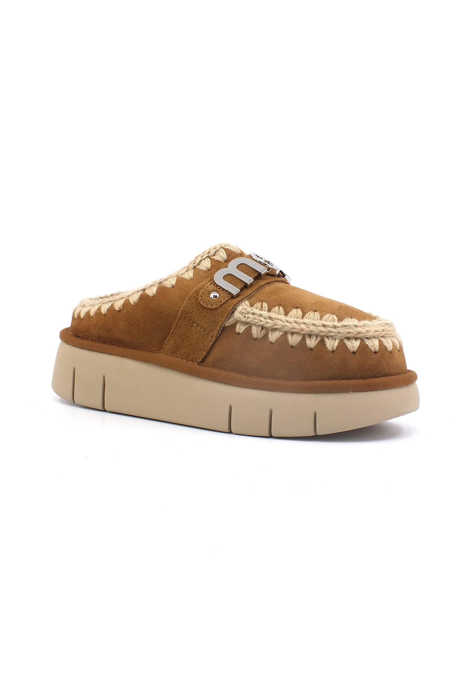 MOU Bounce Clog Ciabatta Donna Cognac Marrone MU.FW531001A - Sandrini Calzature e Abbigliamento