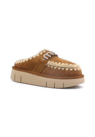 MOU Bounce Clog Ciabatta Donna Cognac Marrone MU.FW531001A - Sandrini Calzature e Abbigliamento