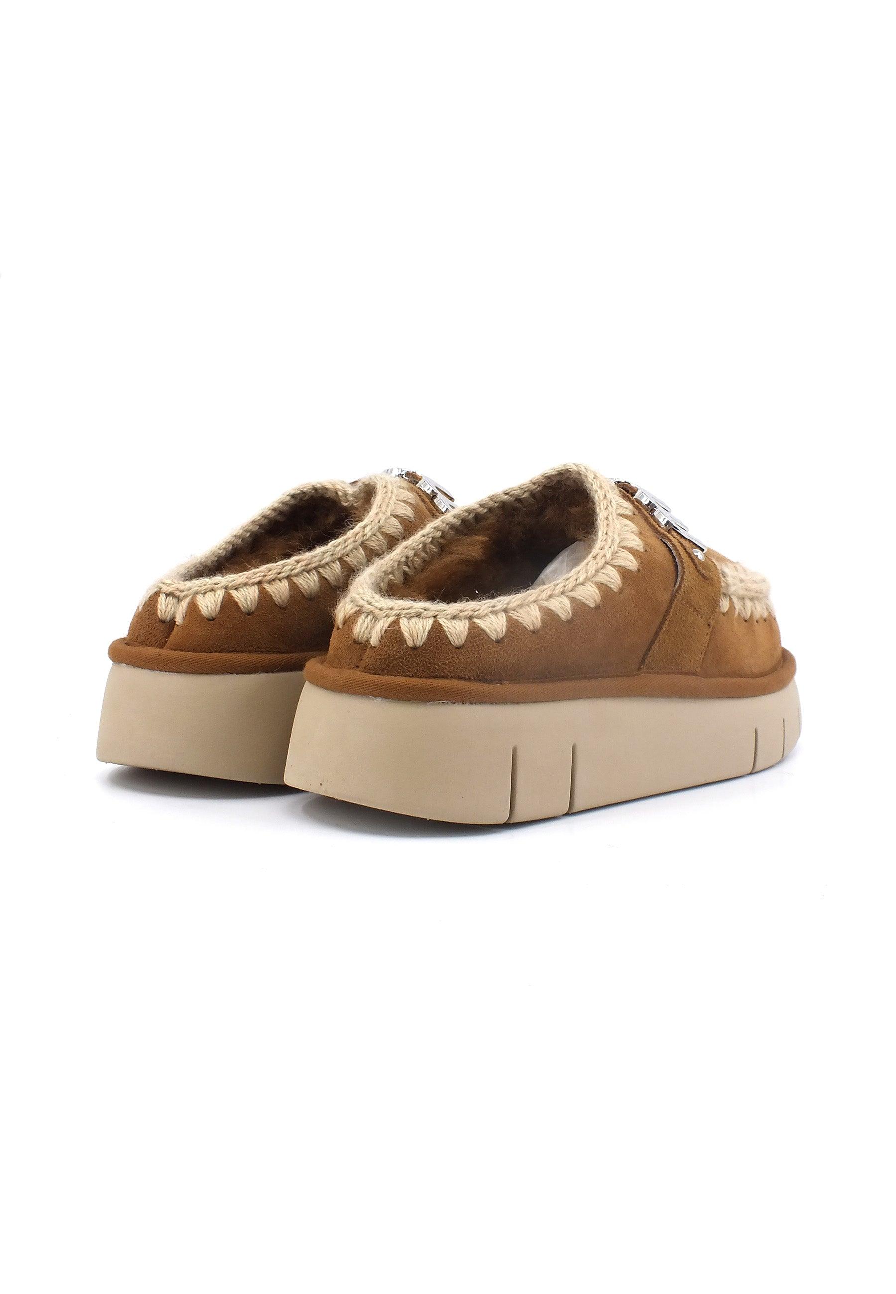 MOU Bounce Clog Ciabatta Donna Cognac Marrone MU.FW531001A - Sandrini Calzature e Abbigliamento