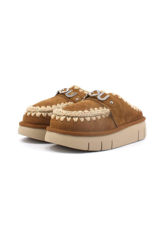 MOU Bounce Clog Ciabatta Donna Cognac Marrone MU.FW531001A - Sandrini Calzature e Abbigliamento