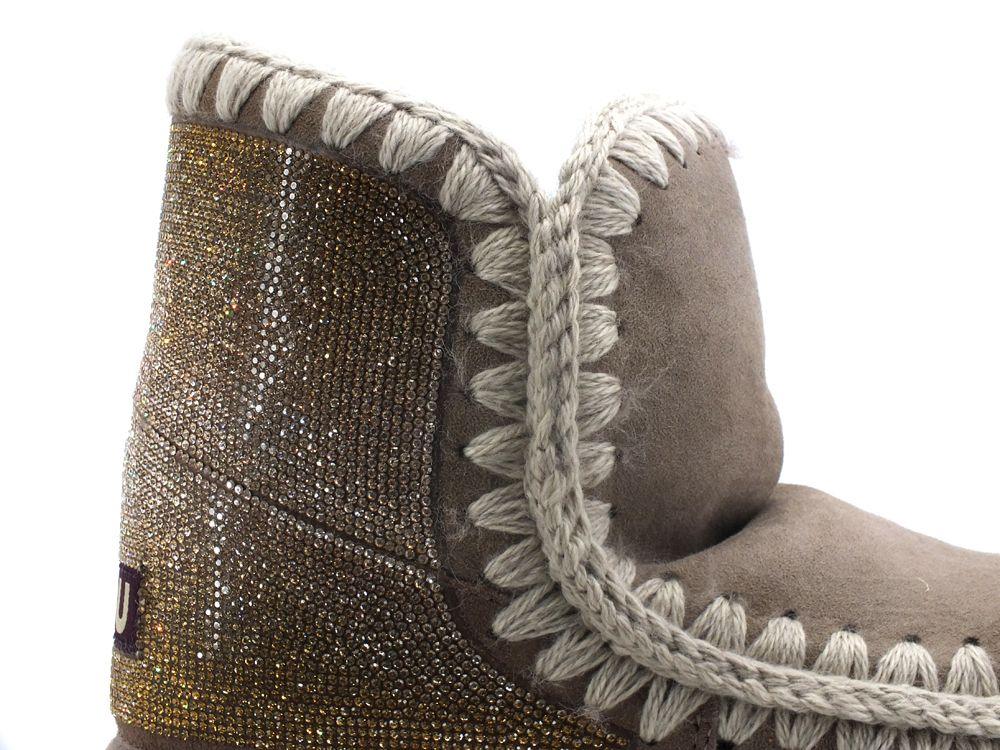 MOU Eskimo 18 Back Shaded Hotfix Stivaletto Pelo Grey MU.FW101060A - Sandrini Calzature e Abbigliamento