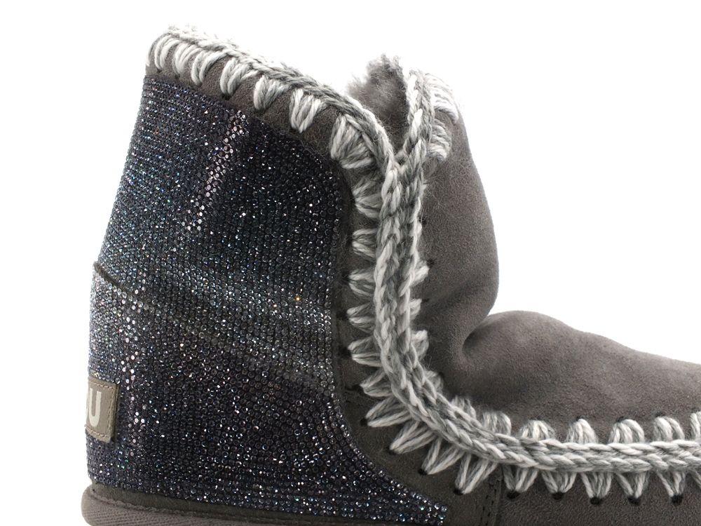 MOU Eskimo 18 Back Shaded Hotfix Stivaletto Pelo New Grey MU.FW101060A - Sandrini Calzature e Abbigliamento