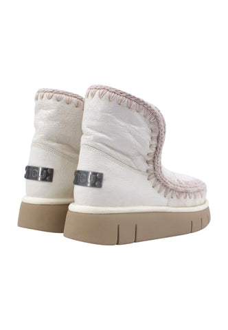MOU Eskimo 18 Bounce Stivaletto Pelo Donna Wrinkled Shiny White MU.FW531002B - Sandrini Calzature e Abbigliamento