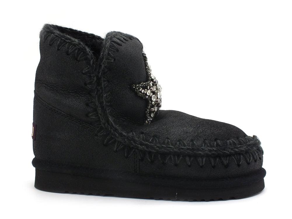 MOU Eskimo 18 Front Star Patch Black Grey MU.FW101041B - Sandrini Calzature e Abbigliamento
