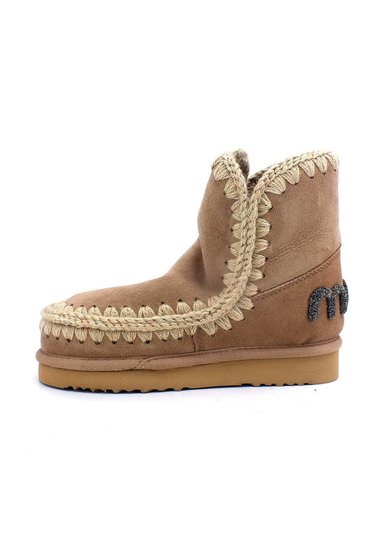 MOU Eskimo 18 Glitter Stivaletto Pelo Donna Camel - Sandrini Calzature e Abbigliamento