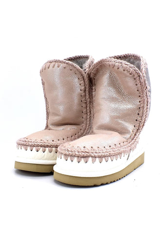 MOU Eskimo 24 Color Block Stivaletto Pelo Donna Dust Microglitter Mix - Sandrini Calzature e Abbigliamento