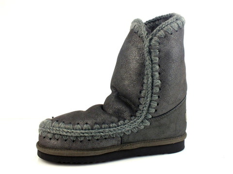 MOU ESKIMO 24 stivaletto donna pelo lana PELLE DUIRO GRIGIO ANTRACITE - Sandrini Calzature e Abbigliamento