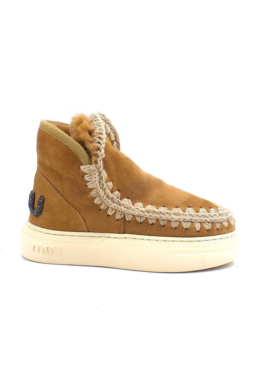MOU Eskimo Bold Glitter Stivaletto Pelo Donna Tobacco - Sandrini Calzature e Abbigliamento