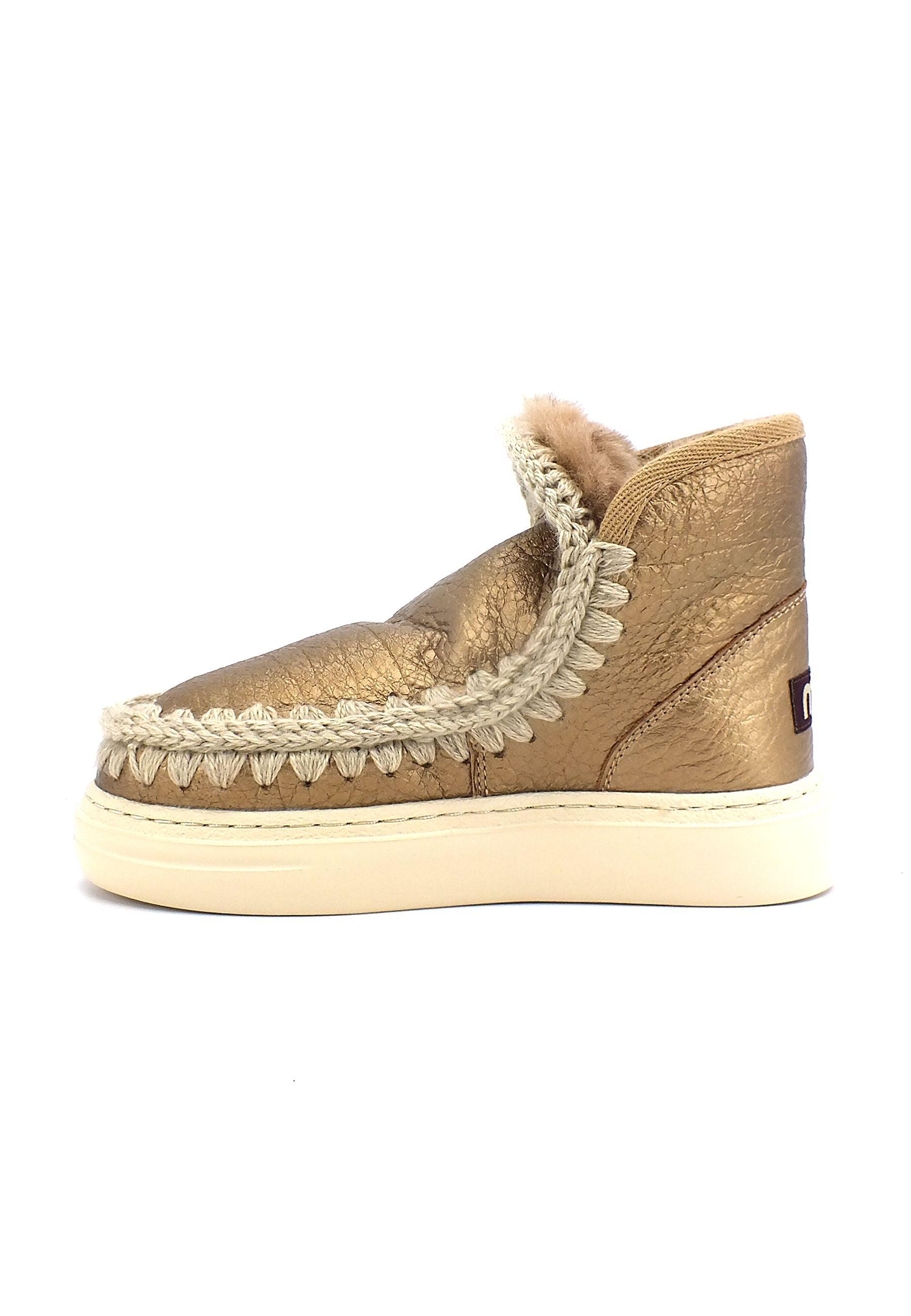 MOU Eskimo Bold Stivaletto Pelo Donna Metal Buffalo Bronze - Sandrini Calzature e Abbigliamento