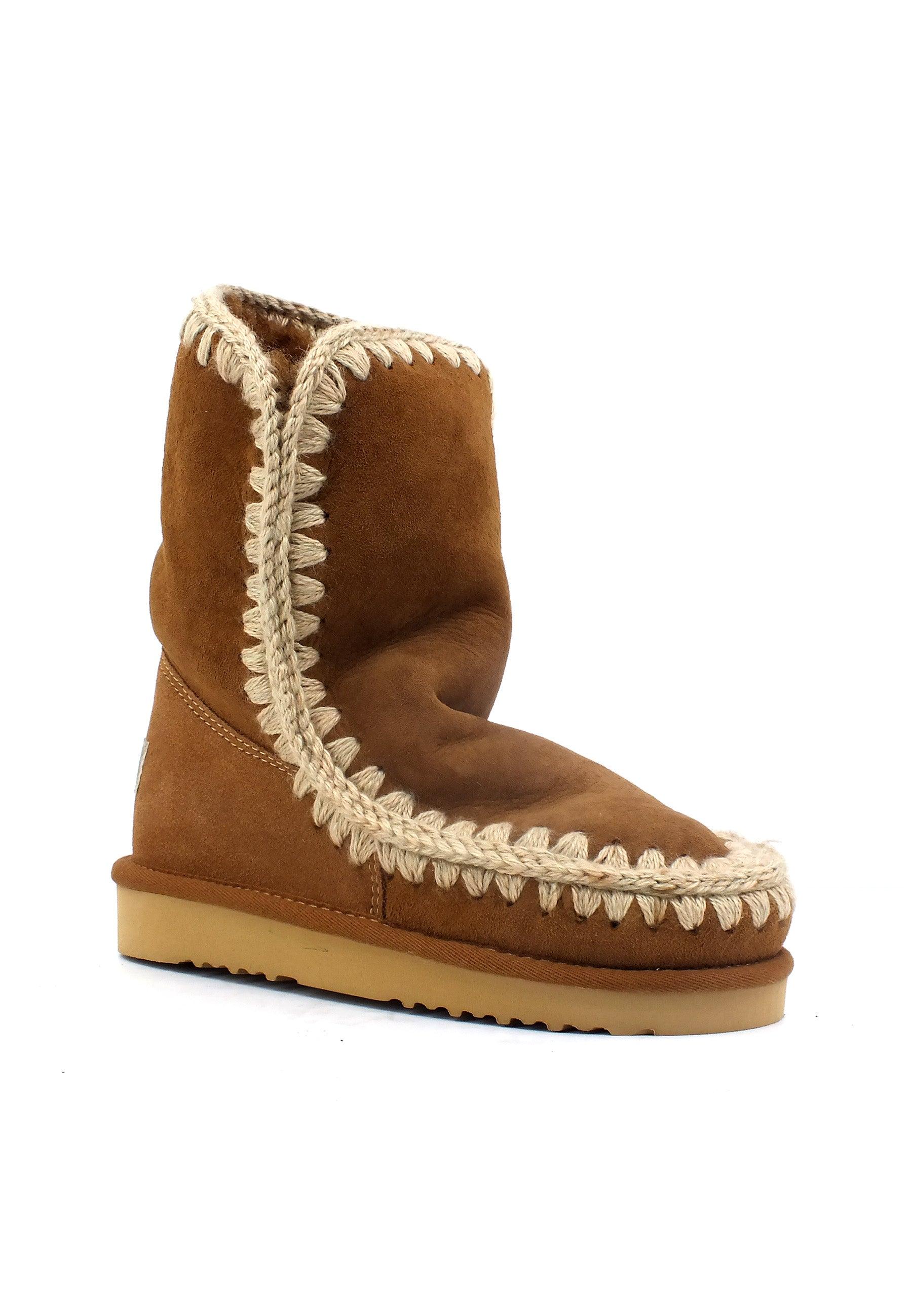 MOU Eskimo Boot Stivaletto Pelo Donna Cognac MU.FW101000A - Sandrini Calzature e Abbigliamento