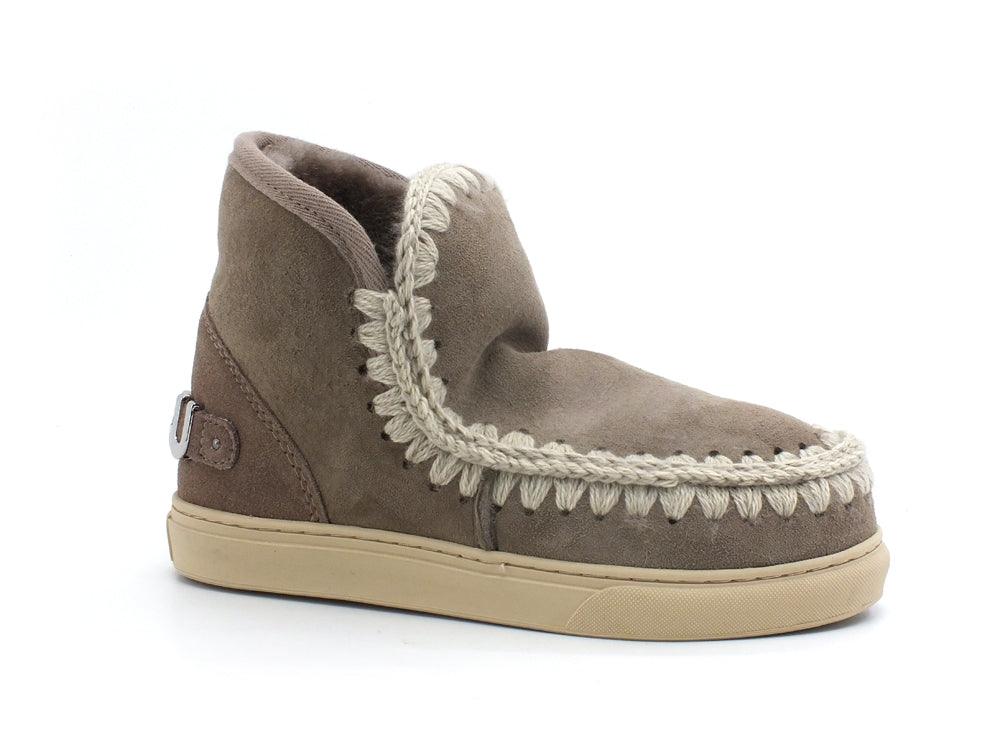 MOU Eskimo Sneaker Big Metal Logo Stivaletto Pelo Elgry Grey MU.FW111008A - Sandrini Calzature e Abbigliamento