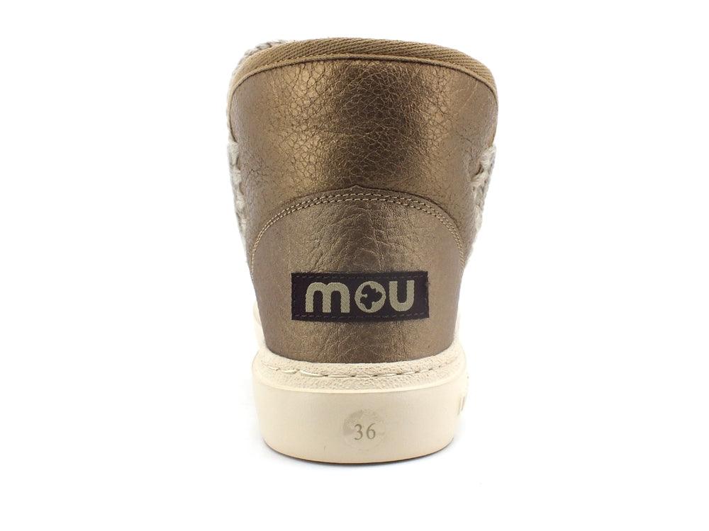 MOU Eskimo Sneaker Bold Stivaletto Pelo Metal Buffalo Bronze MU.FW411000B - Sandrini Calzature e Abbigliamento