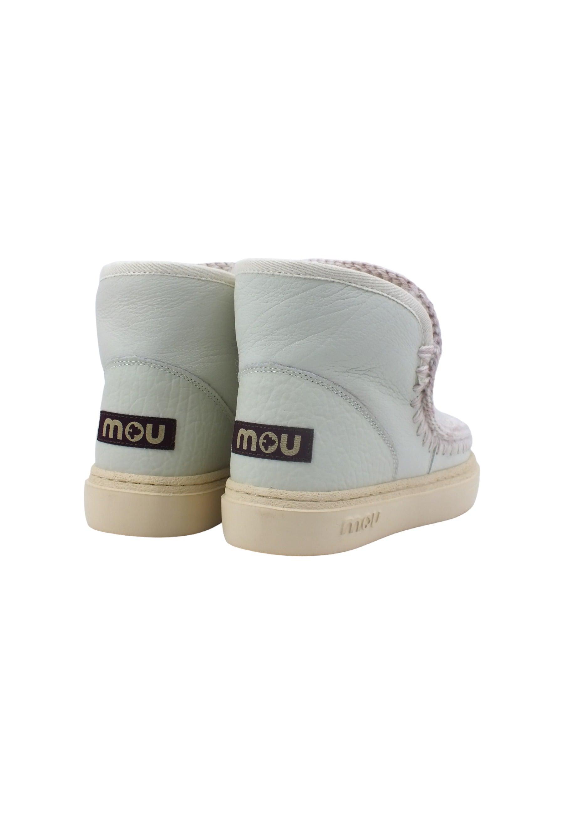 MOU Eskimo Sneaker Bold Stivaletto Pelo Nubuk White MU.FW411000B - Sandrini Calzature e Abbigliamento