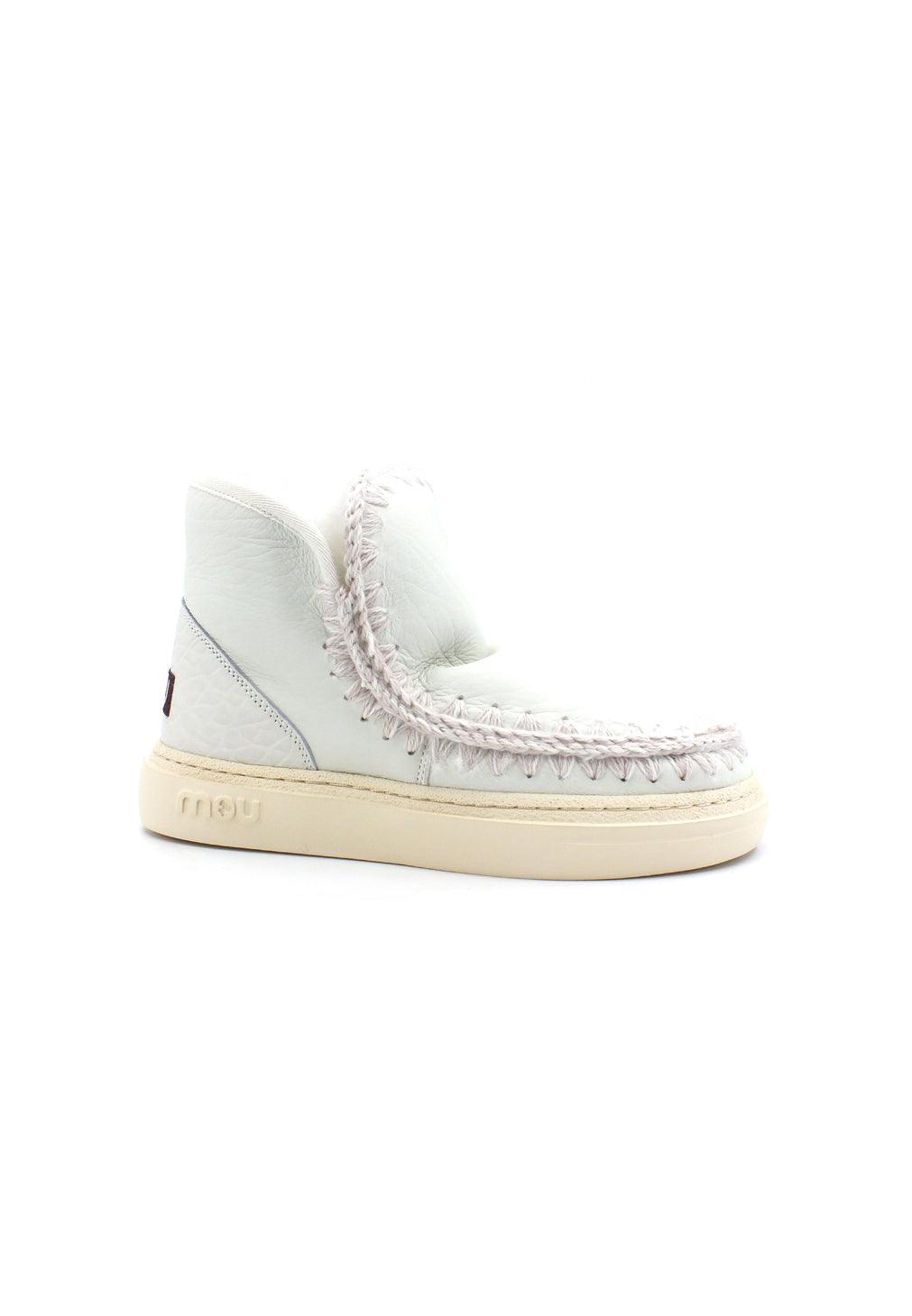 MOU Eskimo Sneaker Bold Stivaletto Pelo Nubuk White - Sandrini Calzature e Abbigliamento