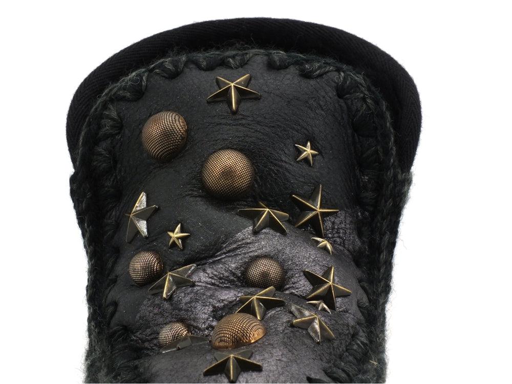 MOU Eskimo Sneaker Metal Print On Black MU.FW111003C - Sandrini Calzature e Abbigliamento