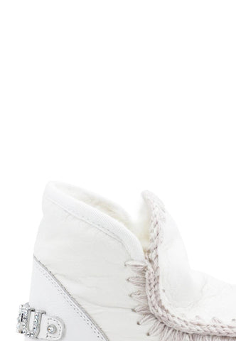 MOU Eskimo Sneaker Rhineston Stivaletto Pelo WXWHI Waxi White - Sandrini Calzature e Abbigliamento