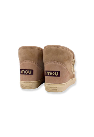 MOU Eskimo Sneaker Stivaletto Pelo Beige Camel - Sandrini Calzature e Abbigliamento