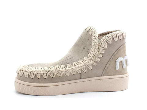 MOU Monochrome Suede Sneaker Match Glitter Chalk MU.SW211022O - Sandrini Calzature e Abbigliamento