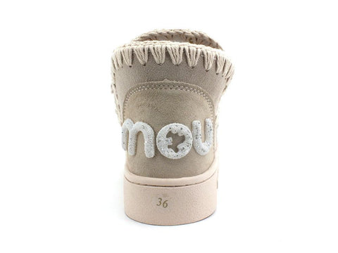MOU Monochrome Suede Sneaker Match Glitter Chalk MU.SW211022O - Sandrini Calzature e Abbigliamento