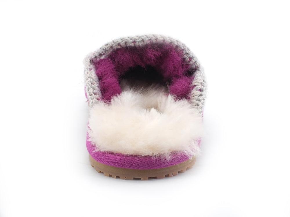 MOU Slipper Full Eskimo Stitch Ciabatta Pelo Cyclamin MU.FW161007A - Sandrini Calzature e Abbigliamento