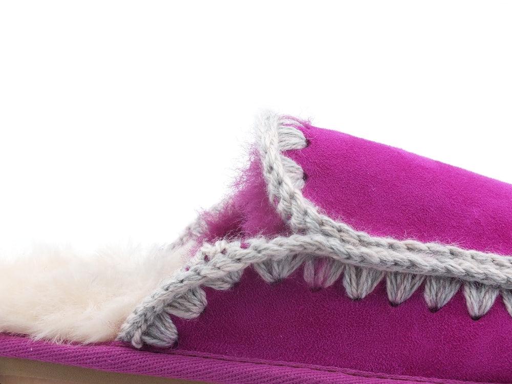 MOU Slipper Full Eskimo Stitch Ciabatta Pelo Cyclamin MU.FW161007A - Sandrini Calzature e Abbigliamento