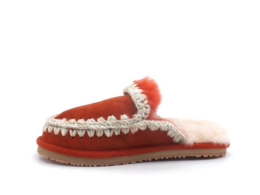 MOU Slipper Full Eskimo Stitch Ciabatta Pelo Ginger MU.FW161007A - Sandrini Calzature e Abbigliamento