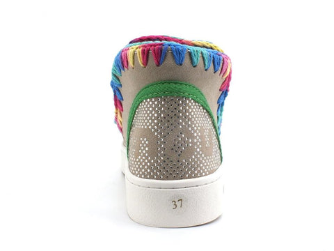MOU Summer Eskimo Sneaker Perforated Logo Chalk Multicolor MU.SW211019S - Sandrini Calzature e Abbigliamento