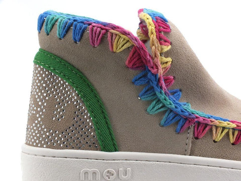 MOU Summer Eskimo Sneaker Perforated Logo Chalk Multicolor MU.SW211019S - Sandrini Calzature e Abbigliamento