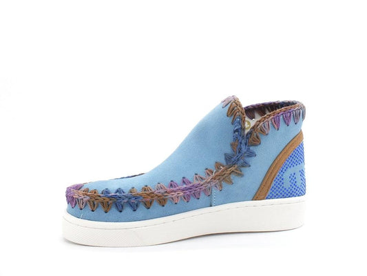 MOU Summer Eskimo Sneaker Perforated Logo Nile Blue MU.SW211019S - Sandrini Calzature e Abbigliamento