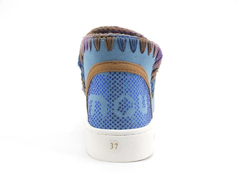 MOU Summer Eskimo Sneaker Perforated Logo Nile Blue MU.SW211019S - Sandrini Calzature e Abbigliamento