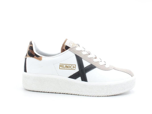 MUNICH Barru Sky 46 Sneaker White Leopard 8295046 - Sandrini Calzature e Abbigliamento