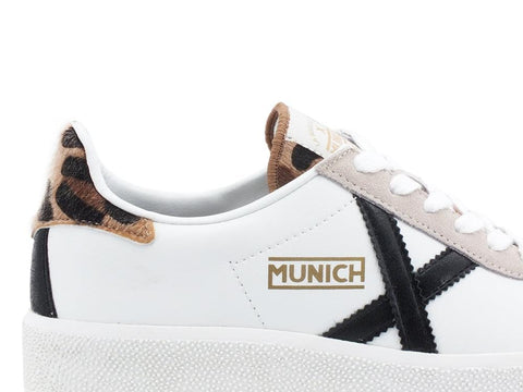 MUNICH Barru Sky 46 Sneaker White Leopard 8295046 - Sandrini Calzature e Abbigliamento