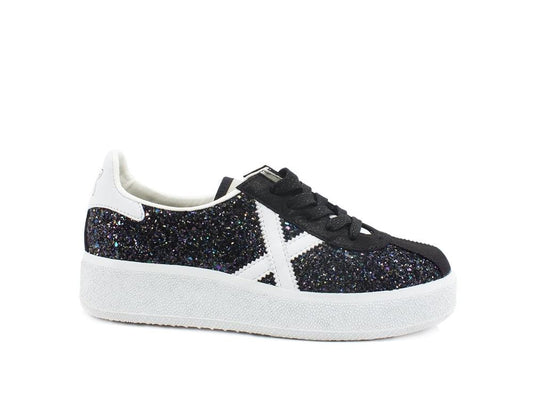 MUNICH Barru Sky 66 Sneaker Glitter Black 8295066 - Sandrini Calzature e Abbigliamento