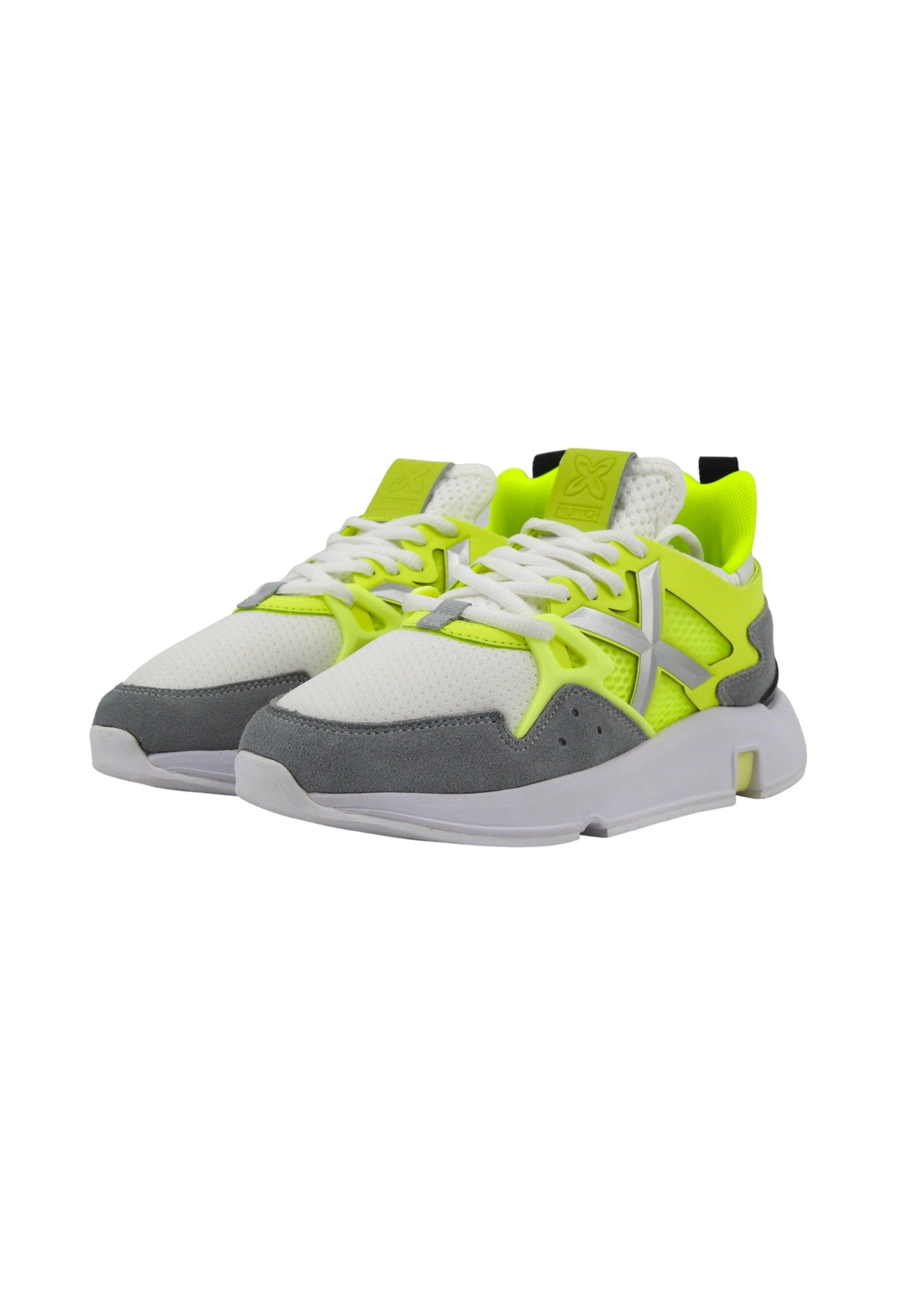 MUNICH Click Women 69 Sneaker Donna White Grey Verde Fluo 4172069 - Sandrini Calzature e Abbigliamento