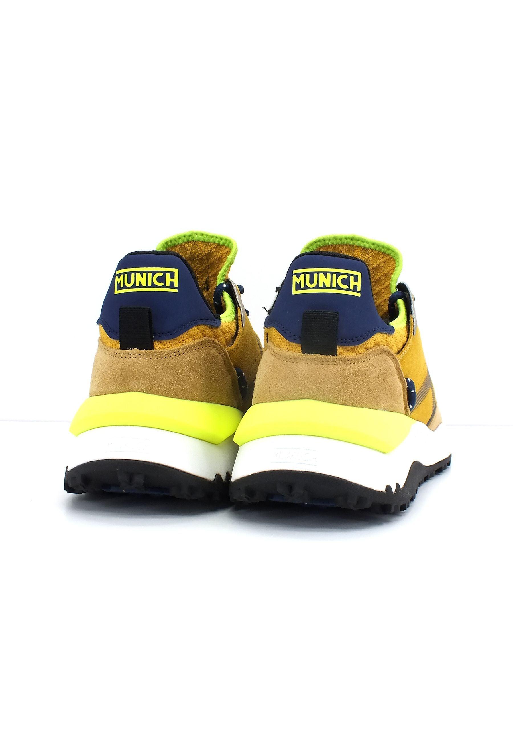 MUNICH Doro 02 Sneaker Uomo Senape Blue 8772002 - Sandrini Calzature e Abbigliamento