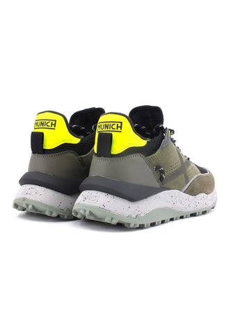 MUNICH Doro 24 Sneaker Uomo Green Yellow Fluo 8772024 - Sandrini Calzature e Abbigliamento