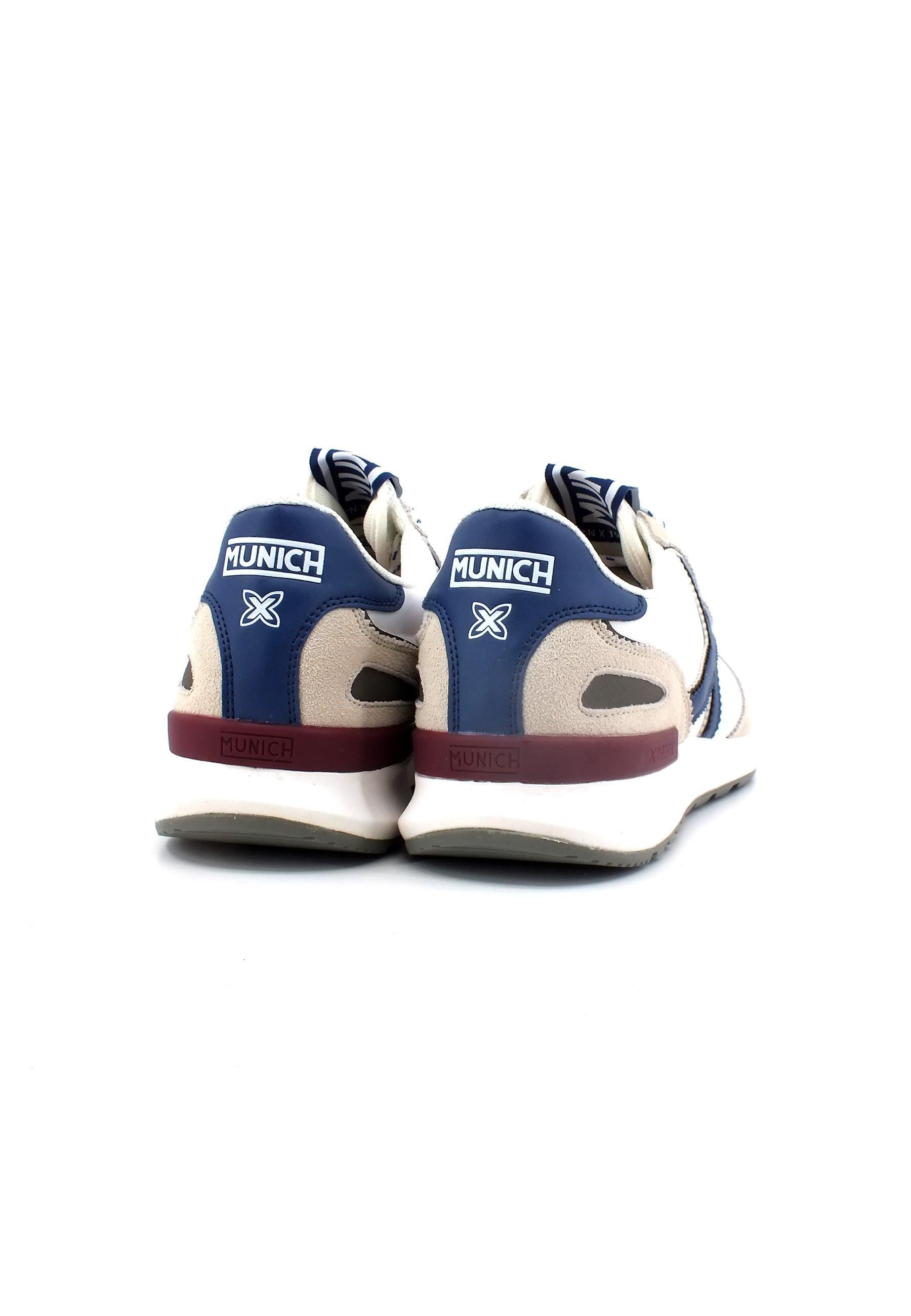 MUNICH Dynamo 55 Sneaker Uomo White Blue Beige 8700055 - Sandrini Calzature e Abbigliamento