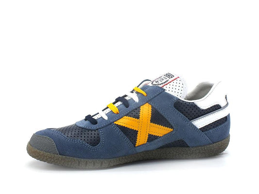 MUNICH Goal 1546 Sneaker Blue Yellow White 8001546 - Sandrini Calzature e Abbigliamento