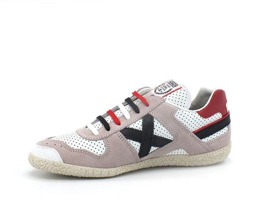 MUNICH Goal 1547 Sneaker White Grey Black Red 8001547 - Sandrini Calzature e Abbigliamento