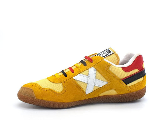 MUNICH Goal 1550 Sneaker Yellow White Red 8001550 - Sandrini Calzature e Abbigliamento