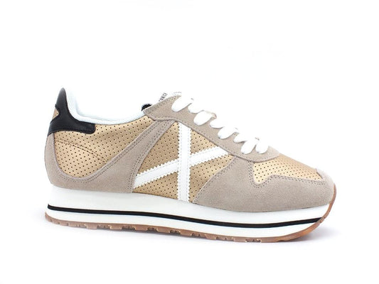 MUNICH Massana Sky 145 Sneaker Donna Beige Gold White 8810145 - Sandrini Calzature e Abbigliamento