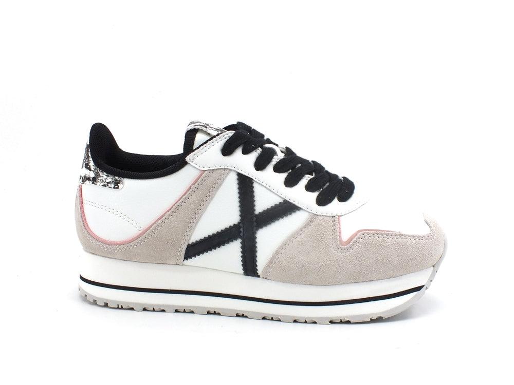 MUNICH Massana Sky 153 Sneaker Logo White Black 8810153 - Sandrini Calzature e Abbigliamento