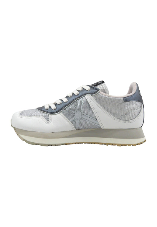 MUNICH Massana Sky 207 Sneaker Donna White Grey Silver 8810207 - Sandrini Calzature e Abbigliamento
