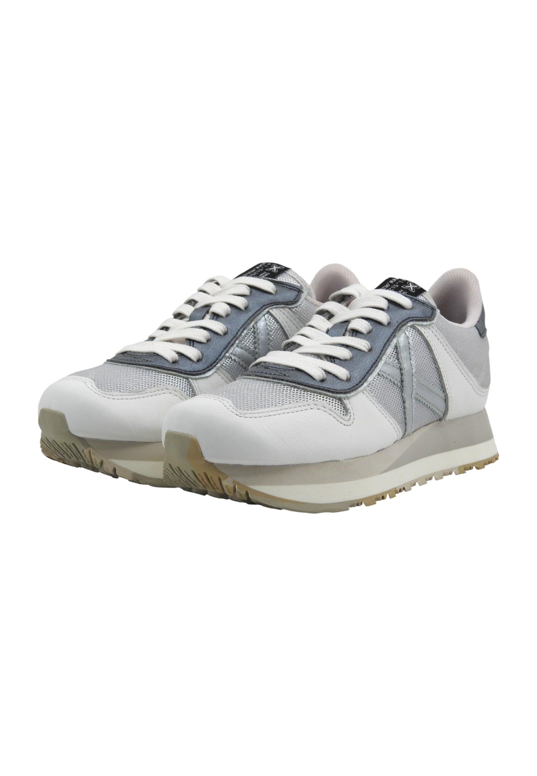 MUNICH Massana Sky 207 Sneaker Donna White Grey Silver 8810207 - Sandrini Calzature e Abbigliamento