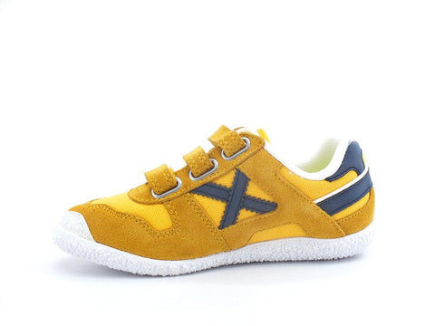 MUNICH Mini Goal 1540 Sneaker Bambino Yellow Blue 8126540 - Sandrini Calzature e Abbigliamento